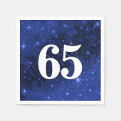Serviette En Papier Star Galaxy Pour 65e fête d'anniversaire (Devant)