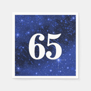 Serviette En Papier Star Galaxy Pour 65e fête d'anniversaire