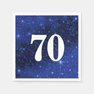 Serviette En Papier Star Galaxy pour 70ème anniversaire