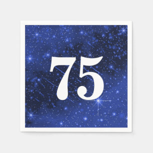 Serviette En Papier Star Galaxy Pour 75ème Anniversaire