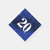 Serviette En Papier Star Galaxy pour la fête du 20e anniversaire (Coin)