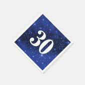 Serviette En Papier Star Galaxy Pour la fête du 30e anniversaire (Coin)