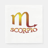 Serviette En Papier Star Gold de Scorpio (Devant)