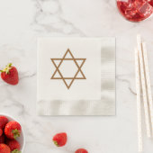 Serviette En Papier Star of David ~ Hanoukka Celebration Napkins (En situation)