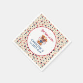 Serviette En Papier Star Spangled Puppy 1st Birthday (Coin)