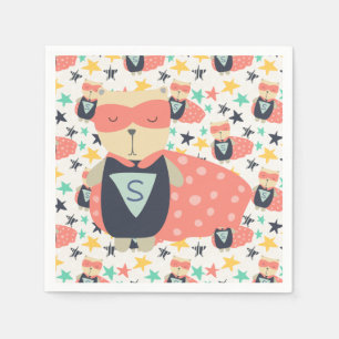 Serviette En Papier Star Super Hero