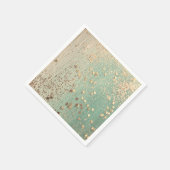 Serviette En Papier Stardust or sur Sea Green (Coin)