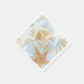 Serviette En Papier Starfish Coastal Beach Theme Event Napkin (Coin)