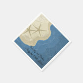 Serviette En Papier Starfish et Ocean Mariage (Coin)