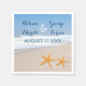 Serviette En Papier Starfish paire destination plage d'été (Devant)