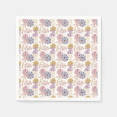 Serviette En Papier Starfish Seashell bleu violet rose Océan Nautique (Devant)