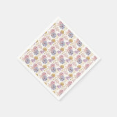 Serviette En Papier Starfish Seashell bleu violet rose Océan Nautique (Coin)