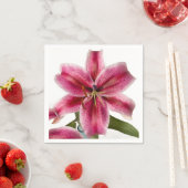 Serviette En Papier Stargazer Lily Cocktail Napkin (En situation)