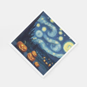 Serviette En Papier Starry Night Van Gogh Halloween (Coin)