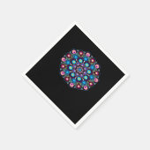 Serviette En Papier Starry Night Whimsigoth Dot Mandala (Coin)