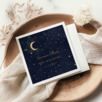 Stars de la lune bleue de minuit Quinceanera