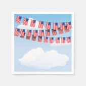 Serviette En Papier Stars Et Grilles Papier À Brouillon (Devant)