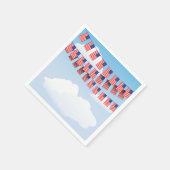 Serviette En Papier Stars Et Grilles Papier À Brouillon (Coin)