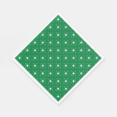 Serviette En Papier Stars Green Christmas Background (Coin)