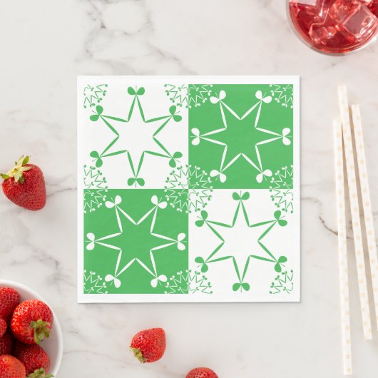 Serviette En Papier Stars irlandais (En situation)