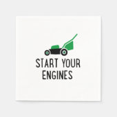 Serviette En Papier Start your Engines (Devant)