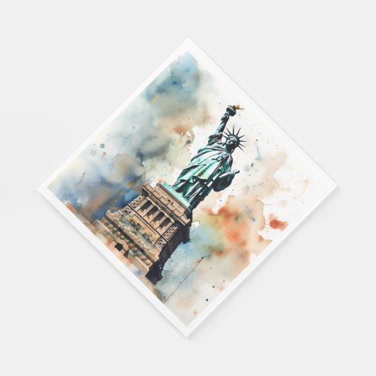 Serviette En Papier Statue de la Liberté (Coin)
