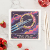 Serviette En Papier Stay Focused And Extra Sparkly (En situation)