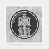 Serviette En Papier Steam Engine Locomotive (Devant)