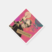 Serviette En Papier Steampunk Femme Trailblazer Pop Art (Coin)