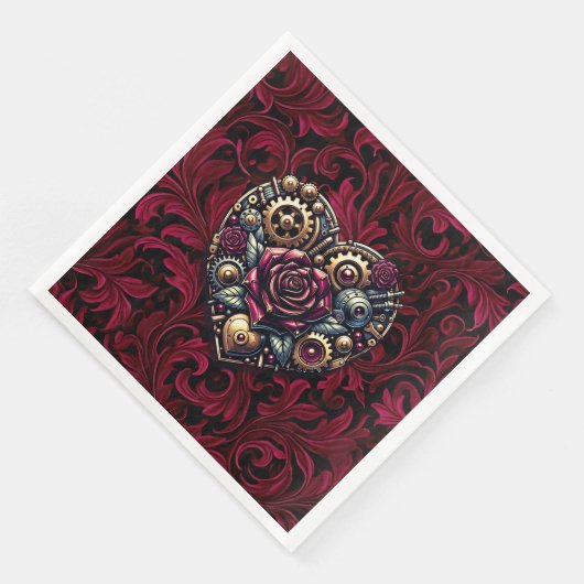 Serviette En Papier Steampunk Gothique Mariage à thème (Coin)