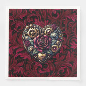 Serviette En Papier Steampunk Gothique Mariage à thème (Devant)