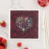 Serviette En Papier Steampunk Gothique Mariage à thème (En situation)