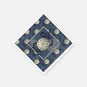 Serviette En Papier Steampunk gothique punk horloges & crânes papier (Coin)