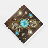 Serviette En Papier Steampunk Rusty Background (Coin)