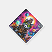 Serviette En Papier Steampunk Space Chat I (Coin)