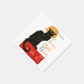 Serviette En Papier Steinlen Chat Noir Classique Art Français (Coin)