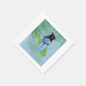 Serviette En Papier Stellar Jay Bird Farmhouse Rustique Country Art (Coin)