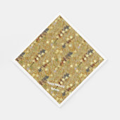 Serviette En Papier Stencil Art Abstract Sparkle Glitzy Birthday Party (Coin)