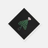 Serviette En Papier Stethoscope Arbre de Noël Infirmière Scrub Xmas (Coin)