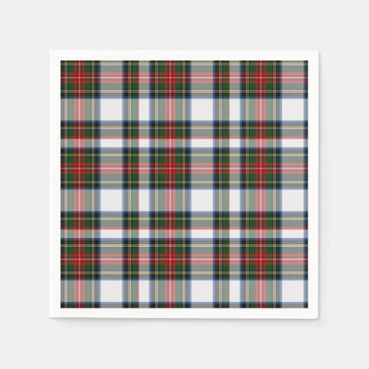 Serviette En Papier Stewart Dress Tartan Plaid Papier serviettes (Devant)
