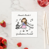 Serviette En Papier Stick Figure Violon Player Papier serviettes (En situation)