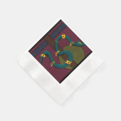 Serviette En Papier Sticker Carré Snake (Coin)