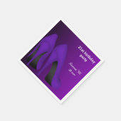 Serviette En Papier Stilettos pourpres (Coin)
