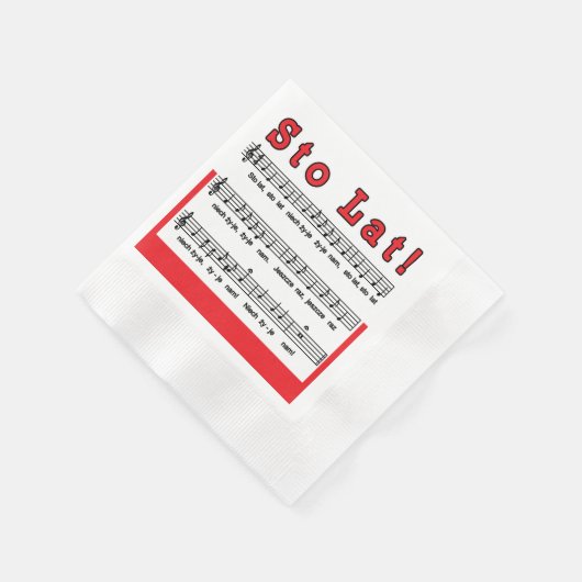 Serviette En Papier Sto Lat ! Chanson (Coin)