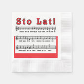 Serviette En Papier Sto Lat ! Chanson (Devant)