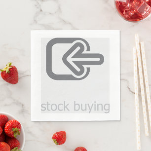 Serviette En Papier Stock minimaliste Acheter une icône financière mod