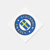 Serviette En Papier Stockholm Suède (Coin)