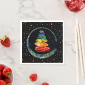 Serviette En Papier Stones Zen Chakras et cercle Enso (En situation)