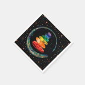 Serviette En Papier Stones Zen Chakras et cercle Enso (Coin)