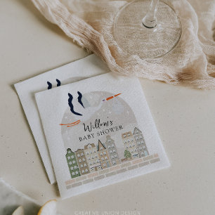 Serviette En Papier Stork Boho Baby shower Baby Sprinkle Décor